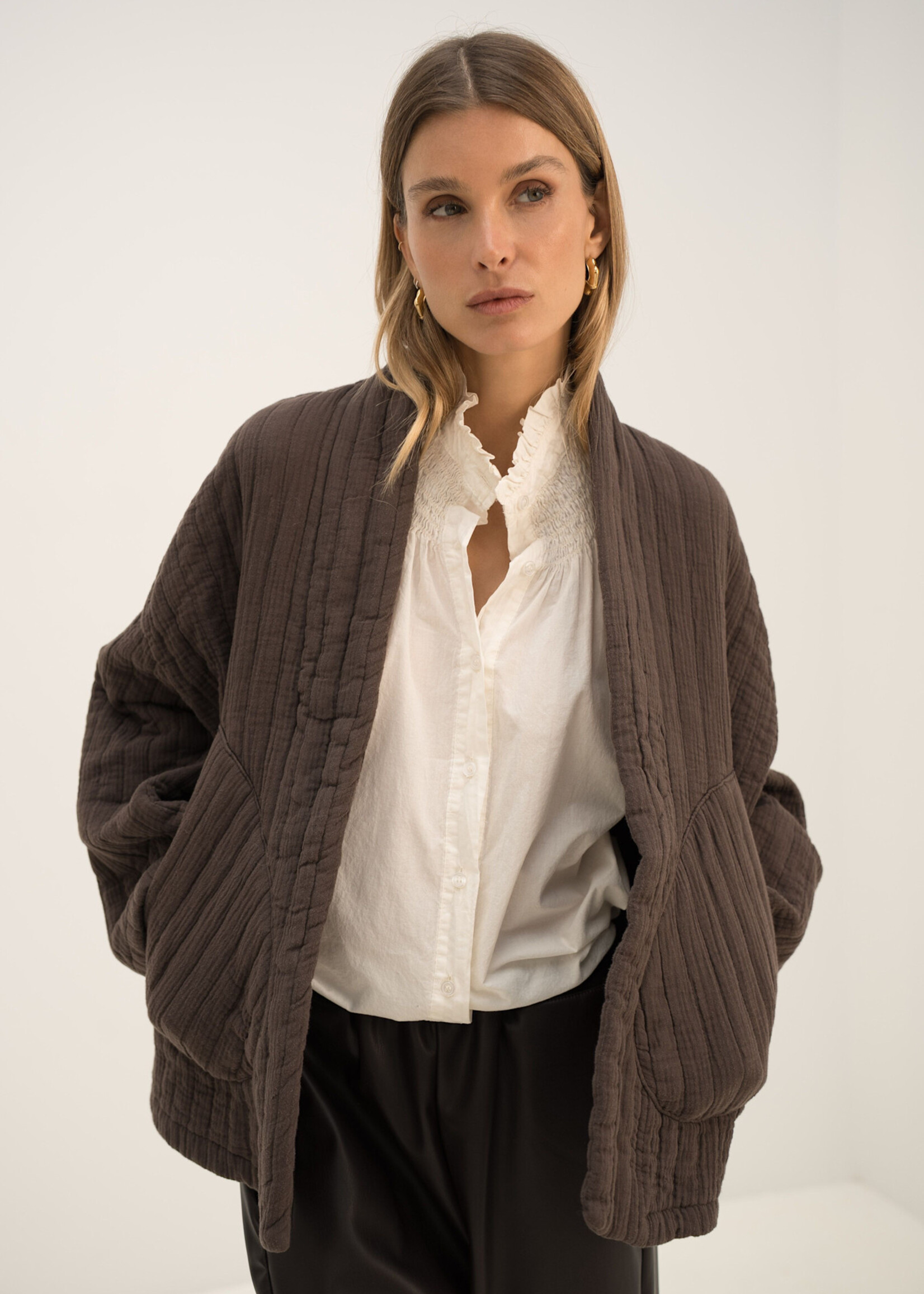 Veste Matelassée en Gaze de Coton – 100% Coton