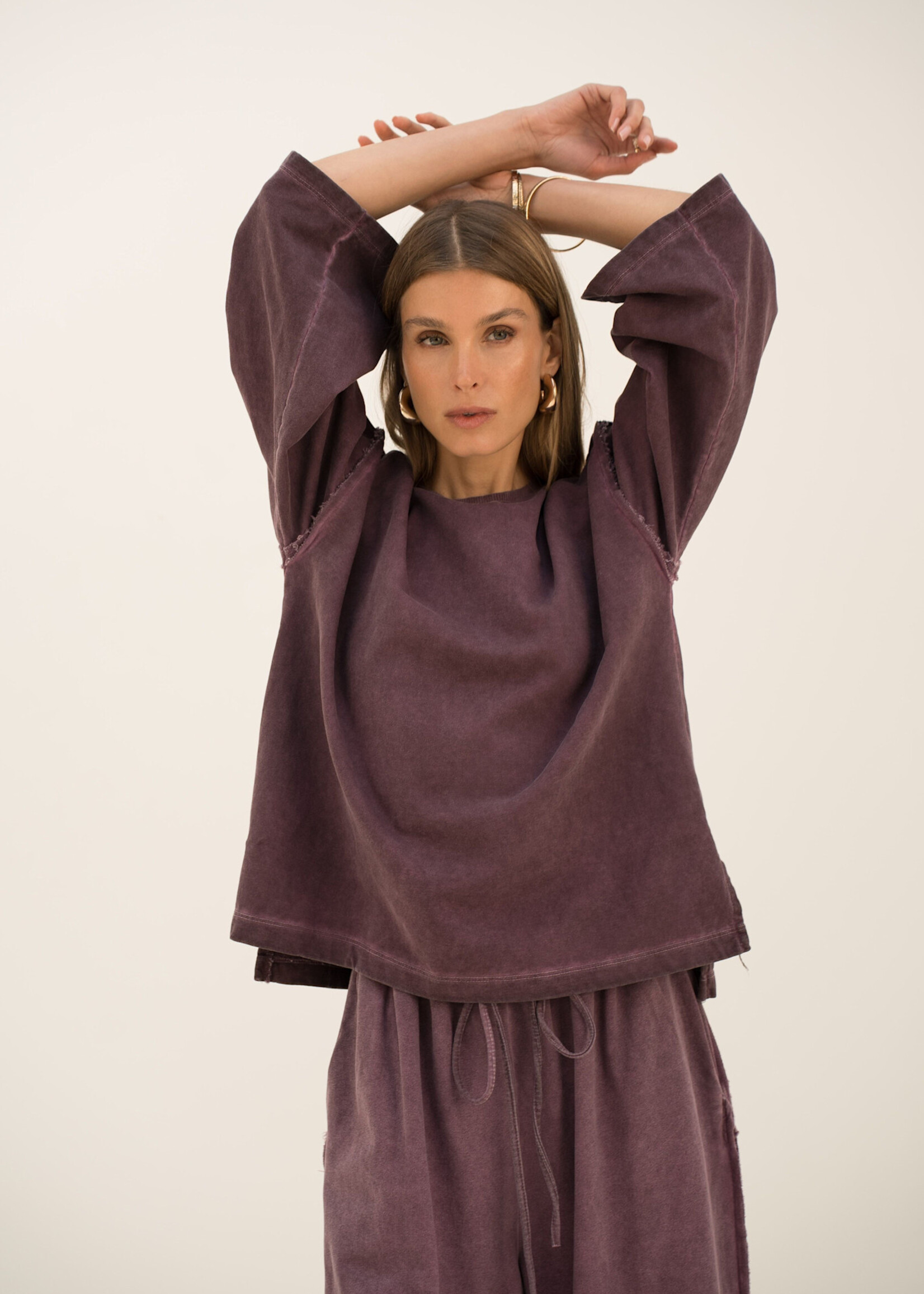 Sweat Oversize en Coton Vintage – 100% Coton