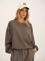 VINTAGE SWEAT IN KATOEN MET ELASTISCHE TAILLE