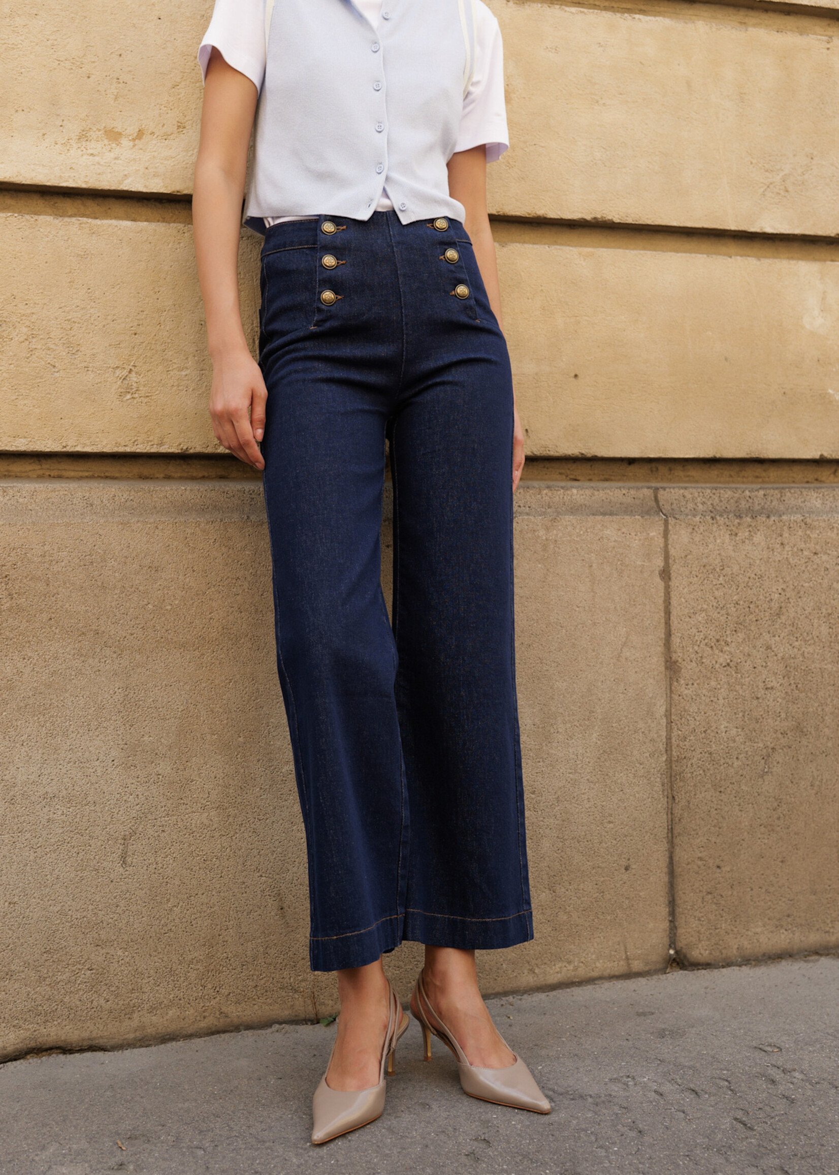 ORAIJE Wide Cropped Jean Victorine Ankle Wide – Stijlvol en comfortabel