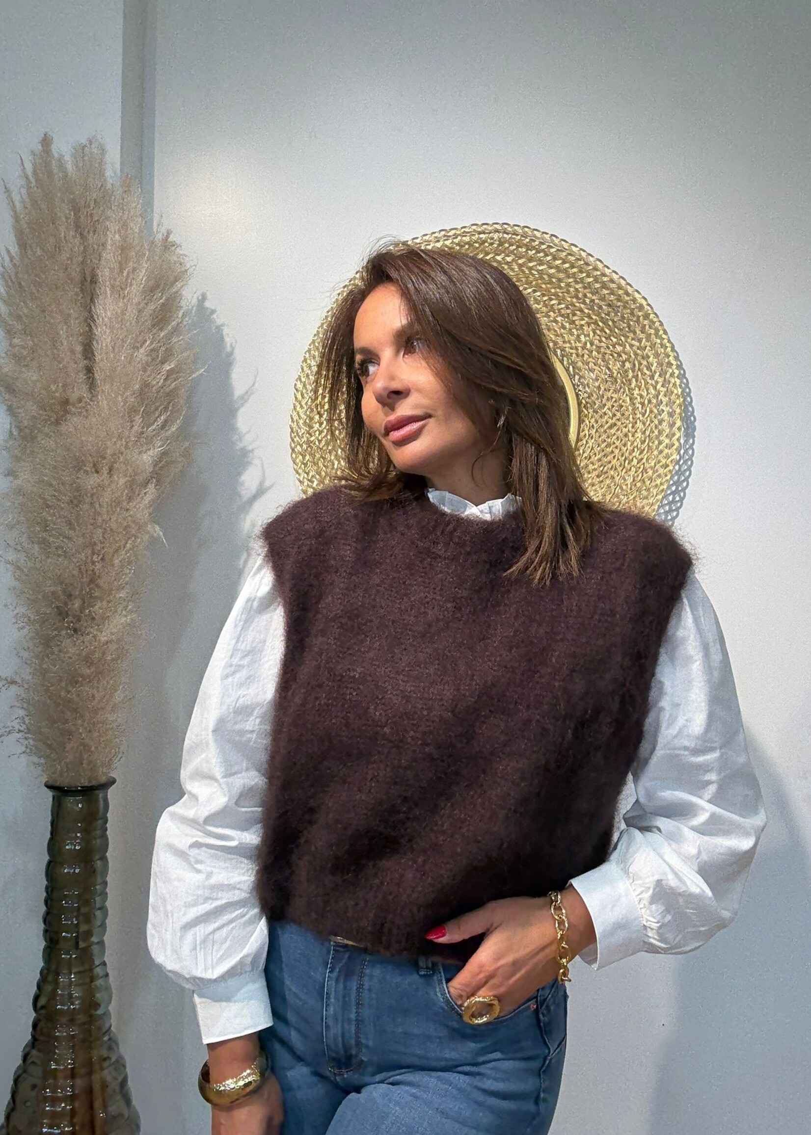 Débardeur en Kid Mohair – Douceur & Légèreté