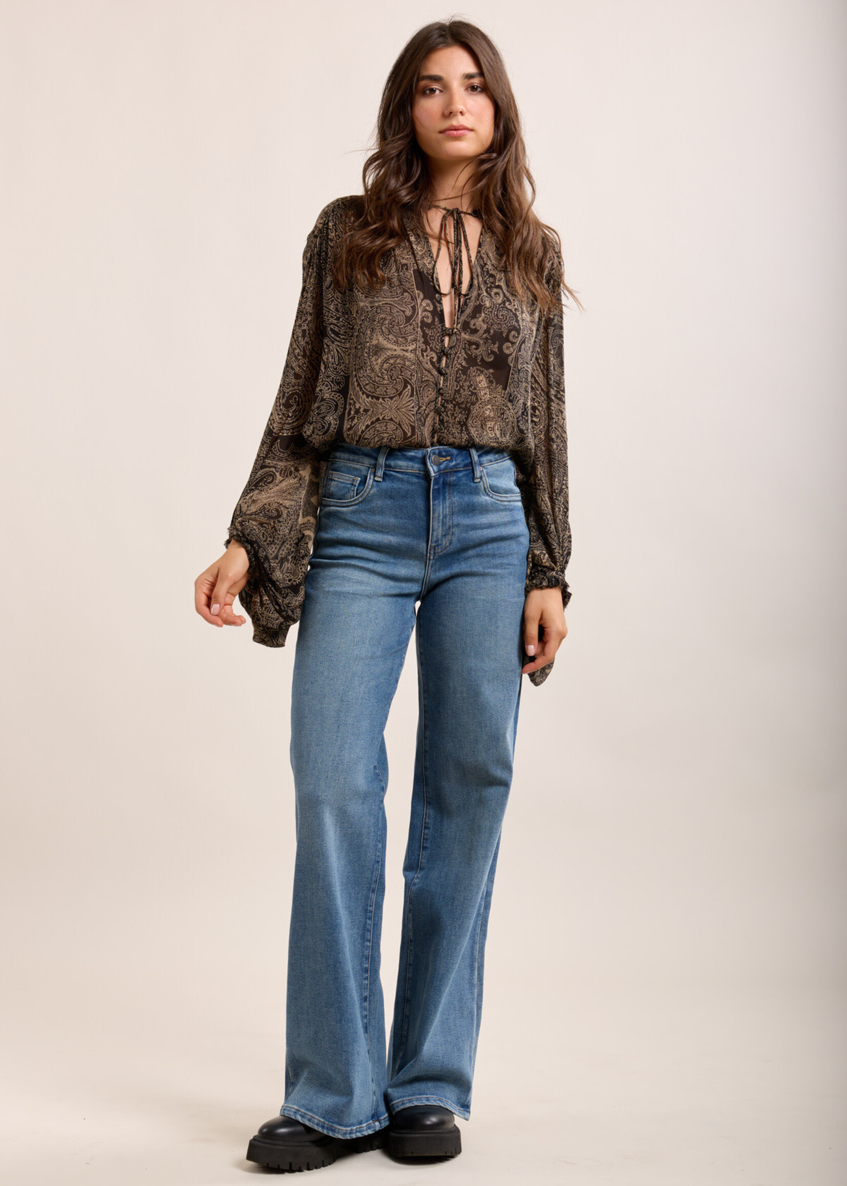 TOXIK3 TOXIK3 Jean taille haute wide leg