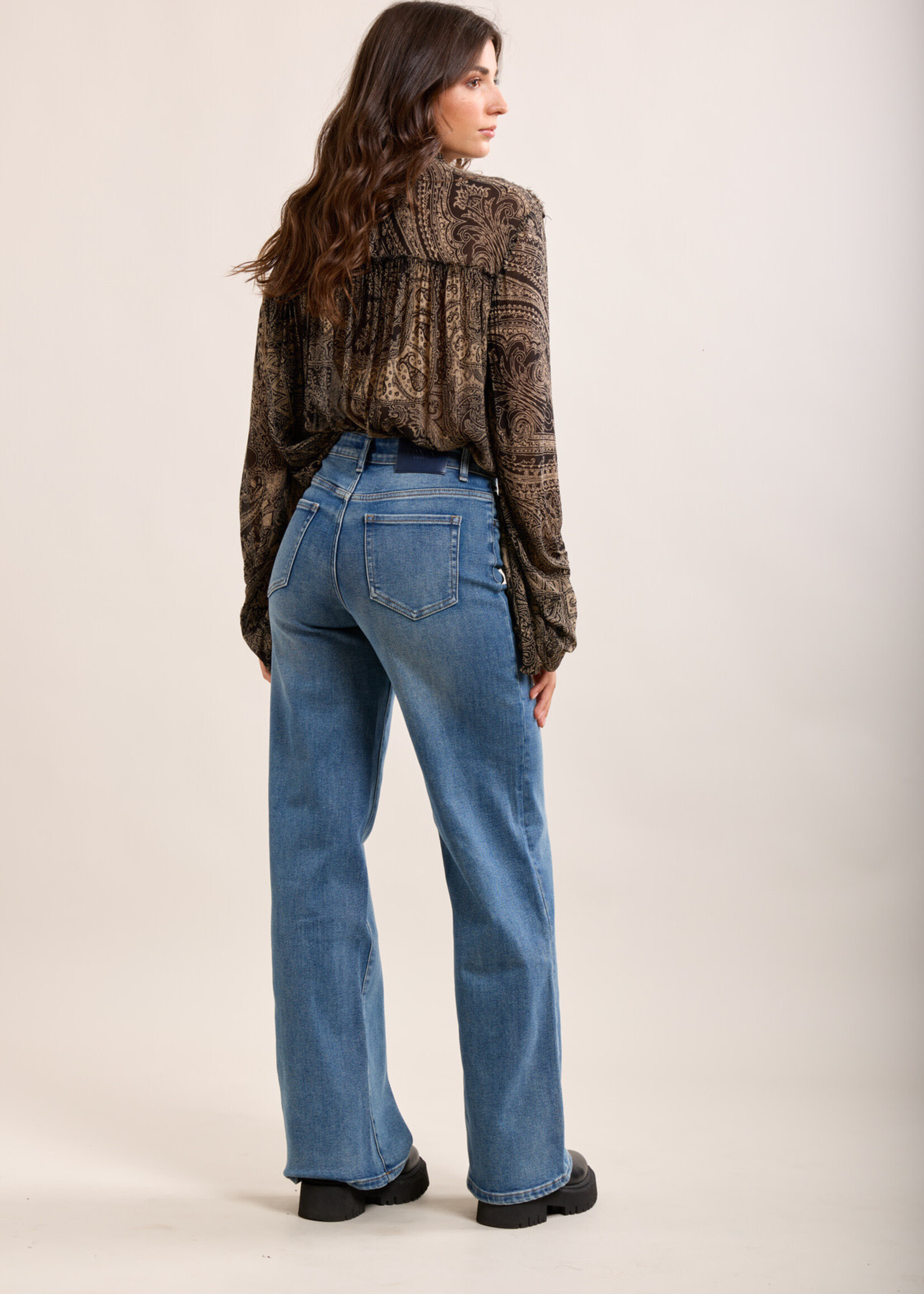 TOXIK3 TOXIK3 Jean taille haute wide leg