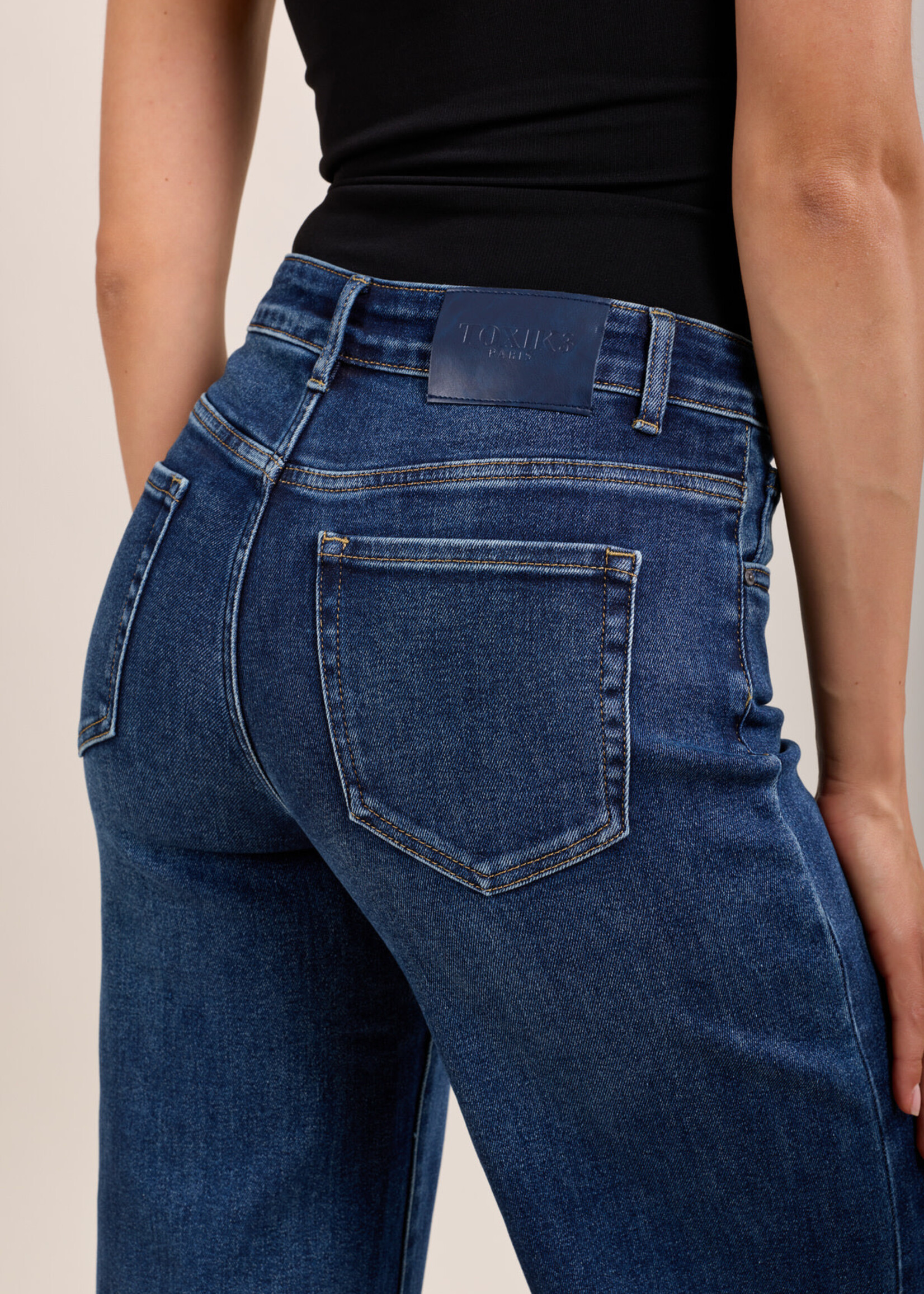 TOXIK3 TOXIK3 High-waist wide leg jeans