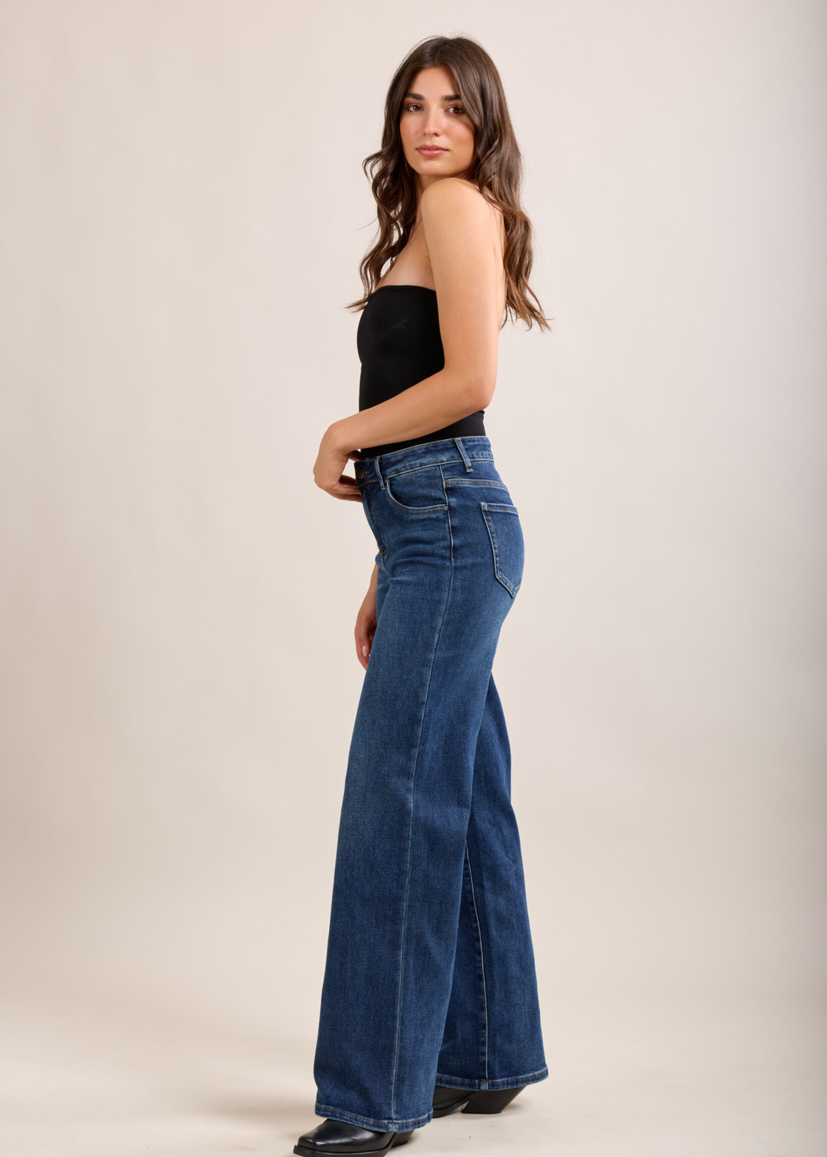 TOXIK3 TOXIK3 Jean taille haute wide leg
