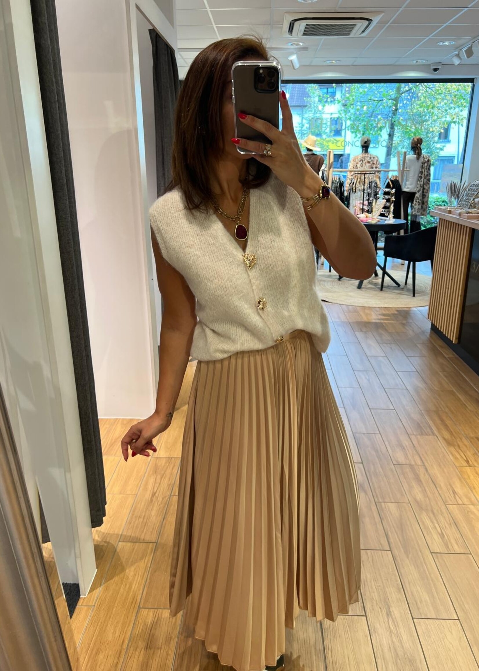 JUPE SATIN UNI