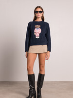 PULL BLEU MARINE OURSON BRODE - ONE SIZE