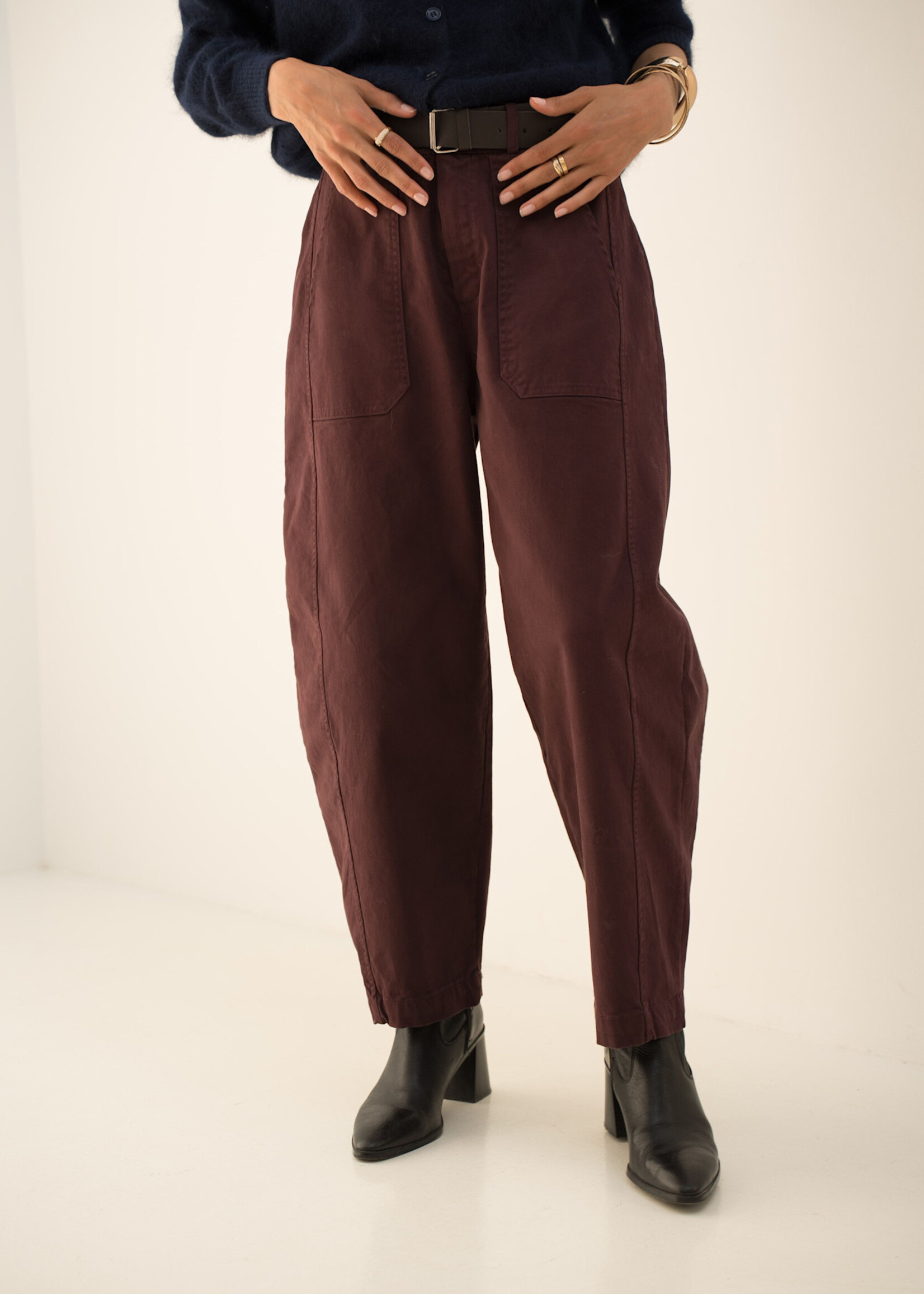 BARREL BROEK MET RIEM