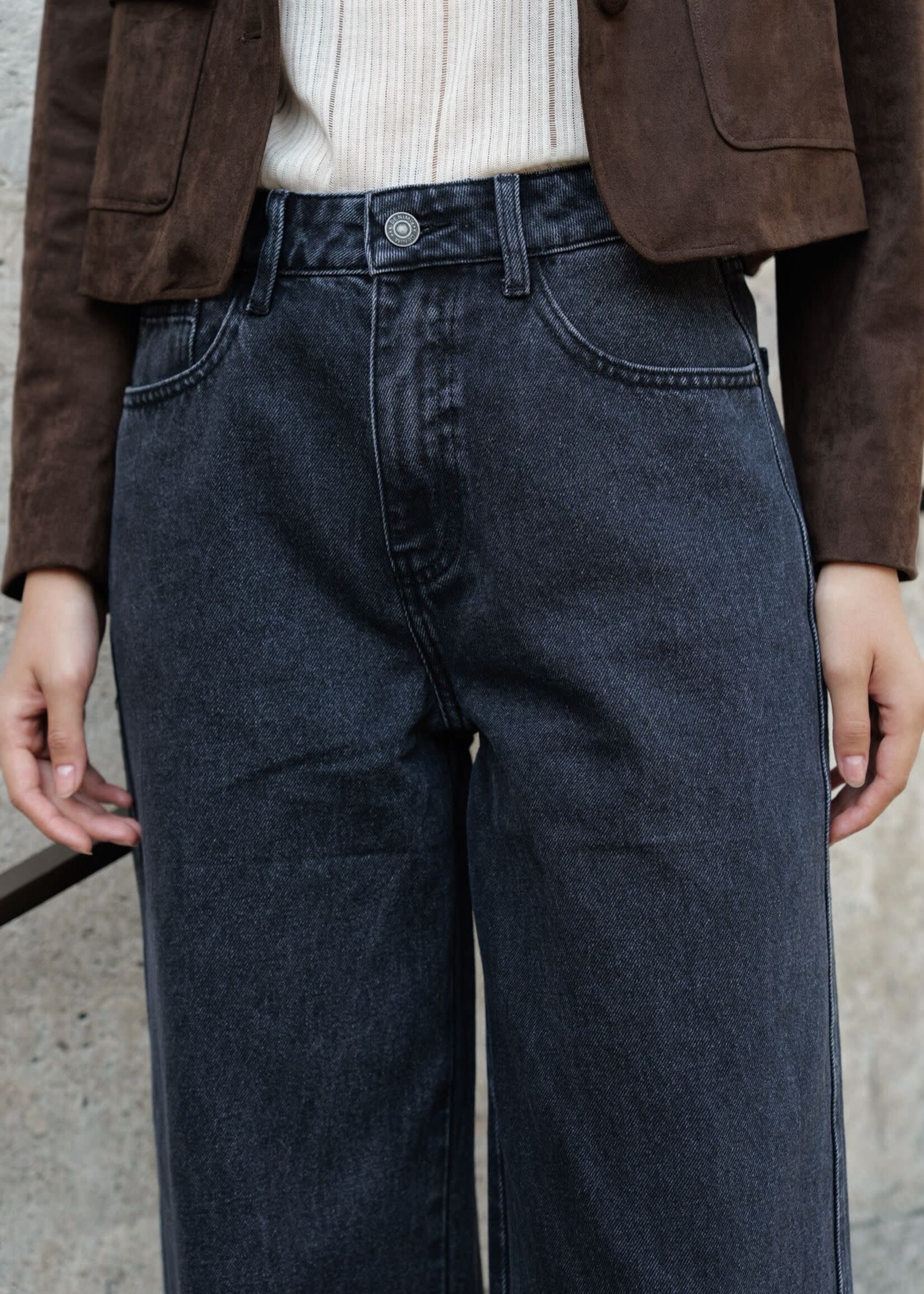ORAIJE BRUINE LOSSE JEANS