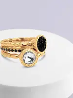 MELANO TWISTED & FRIENDS WINTER BEAM RING SET