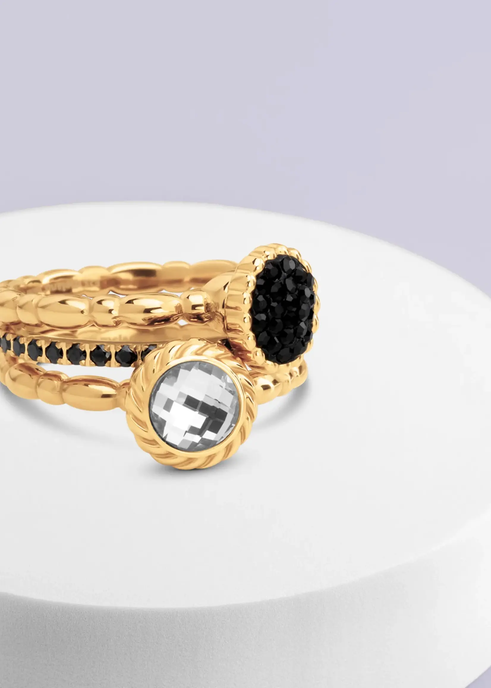 MELANO TWISTED & FRIENDS WINTER BEAM RING SET