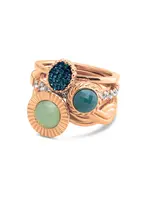 Ringenset Melano vivid & twisted dewy spark