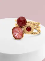 MELANO TWISTED SPICE GLEAM RING SET