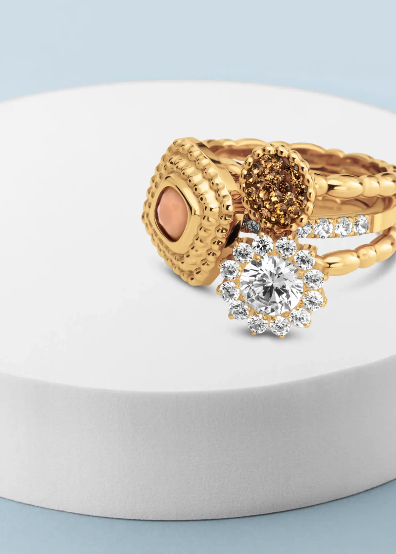 MELANO TWISTED & VIVID CHRISTMAS LIGHTS RING SET