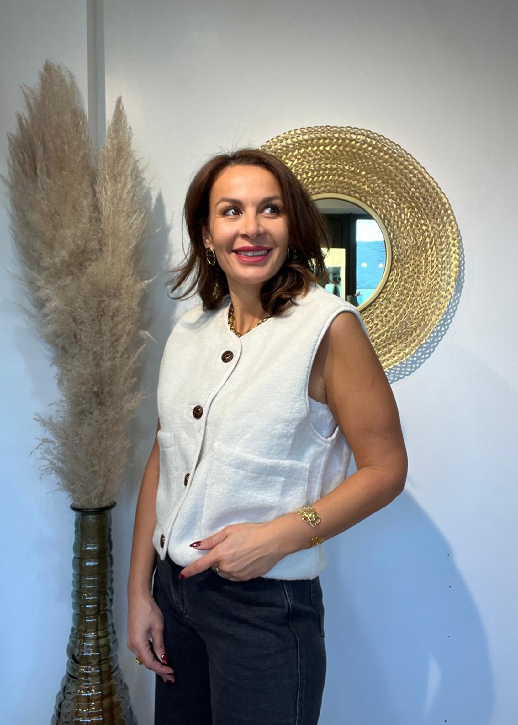 Gilet Moumoute Sans Manches Réversible – Douceur et Style
