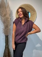 GILET SANS MANCHES/ZIP EN BABY ALPAGA