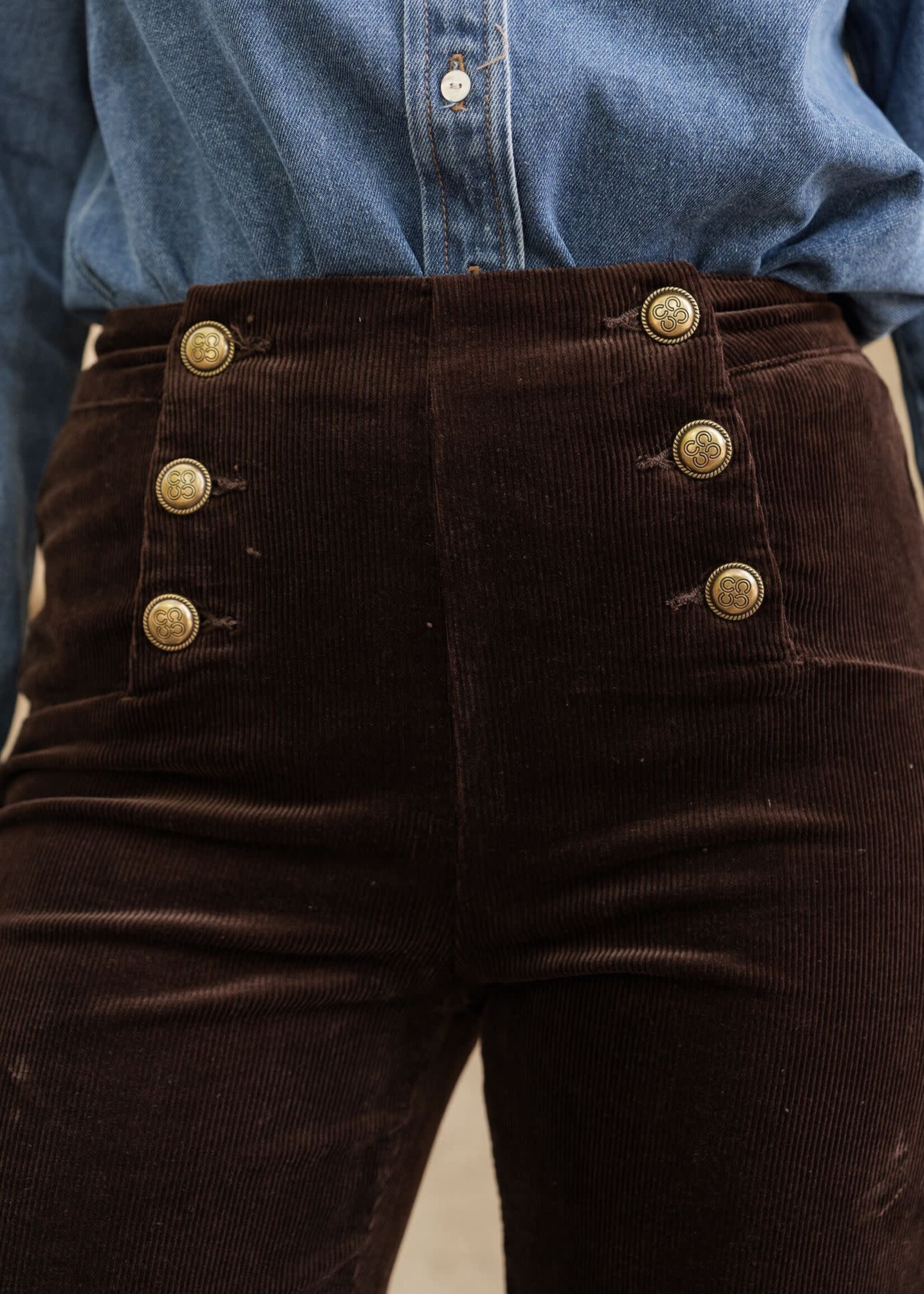 ORAIJE PANTALON VICTORINE VELOUR WIDE