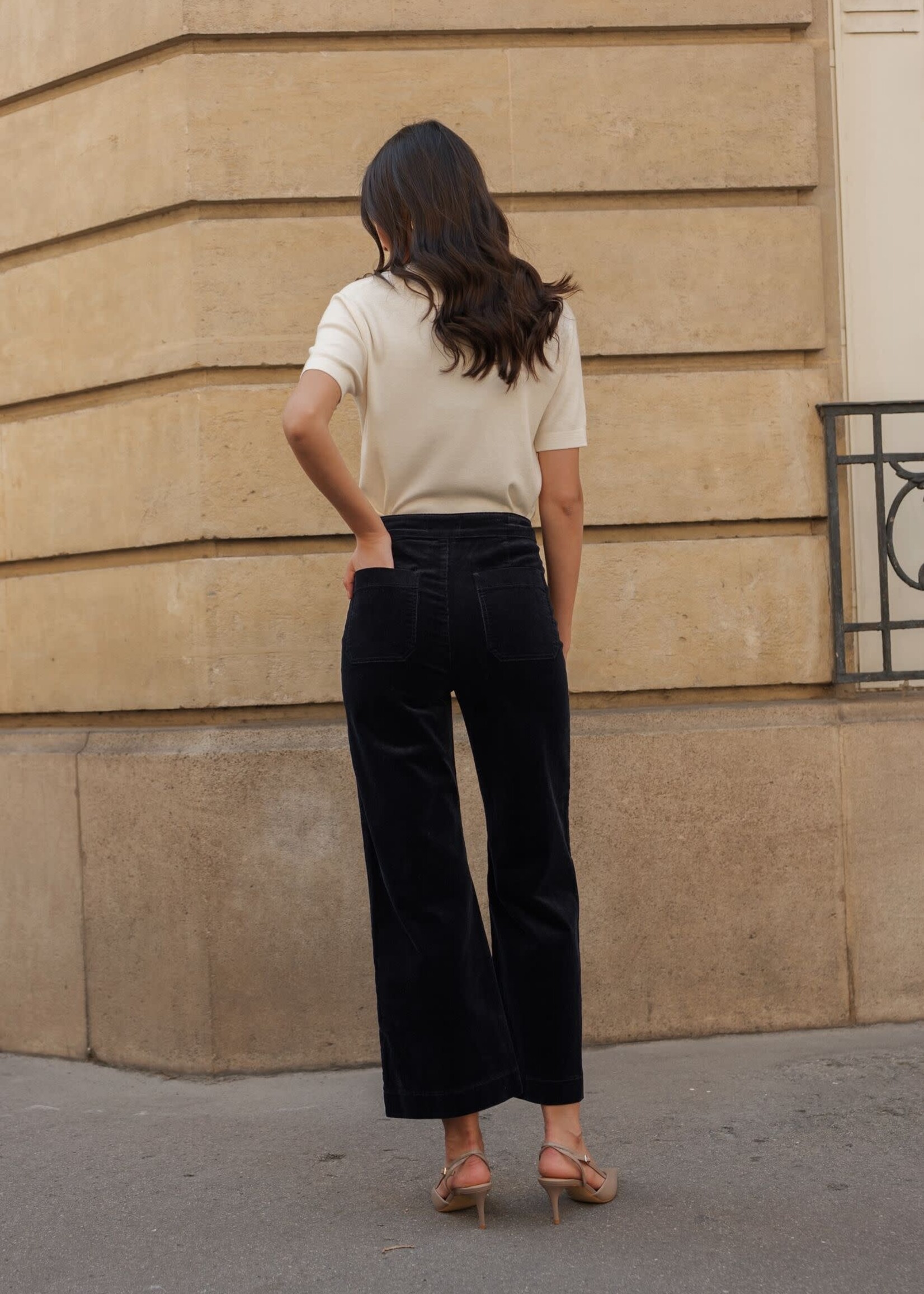 ORAIJE PANTALON VICTORINE VELOUR WIDE