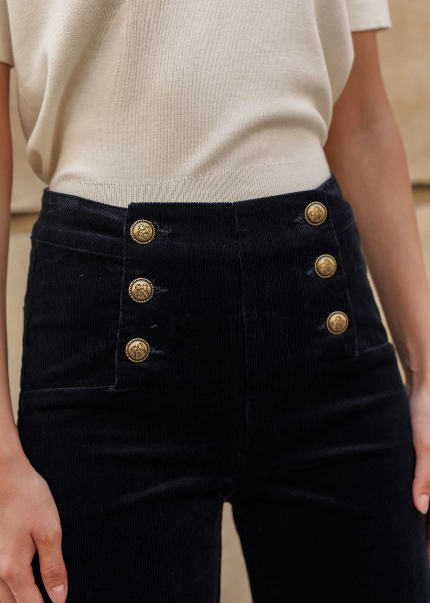 ORAIJE PANTALON VICTORINE VELOUR WIDE