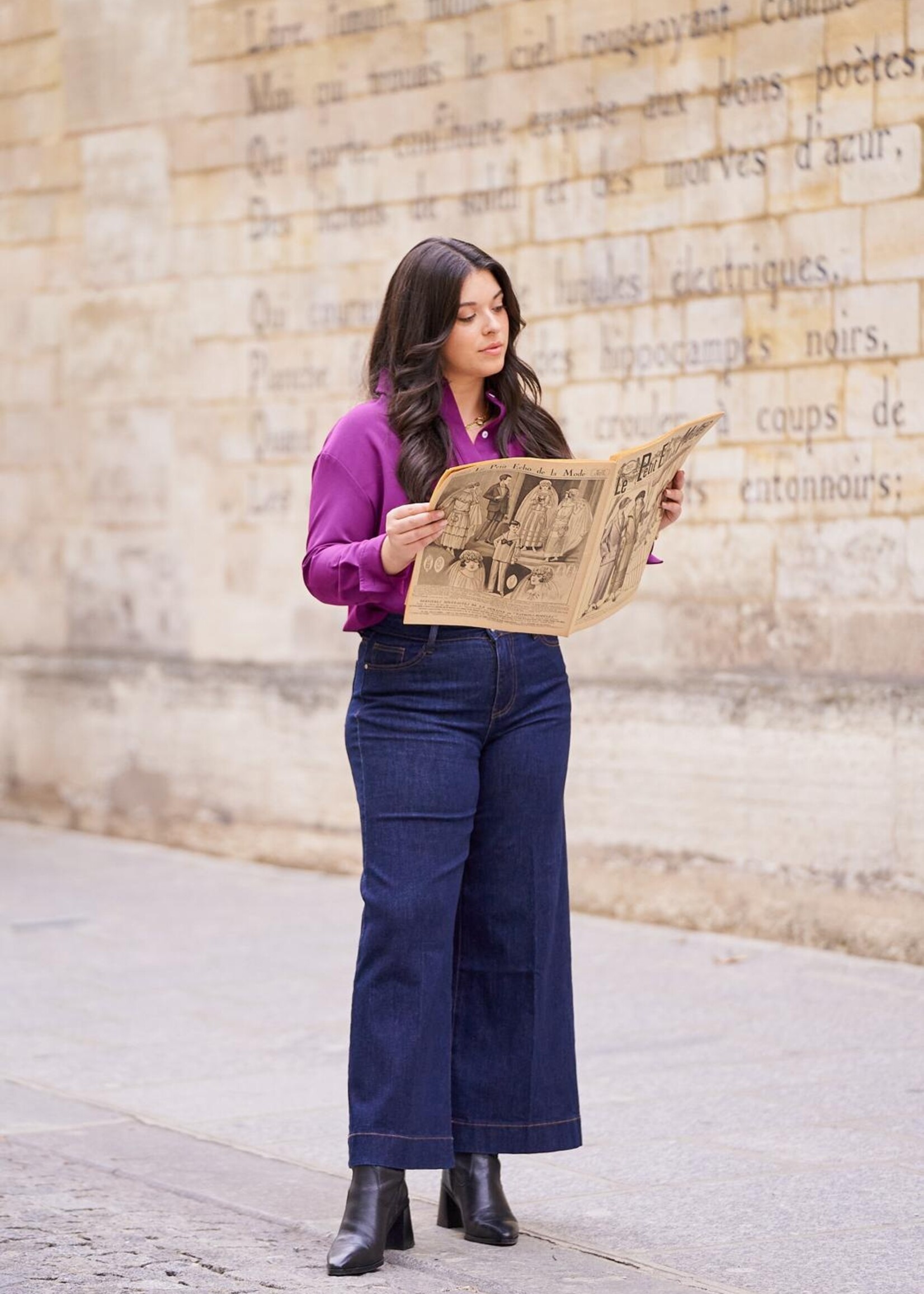 ORAIJE JEAN CHANCE CROPPED WIDE CURVY