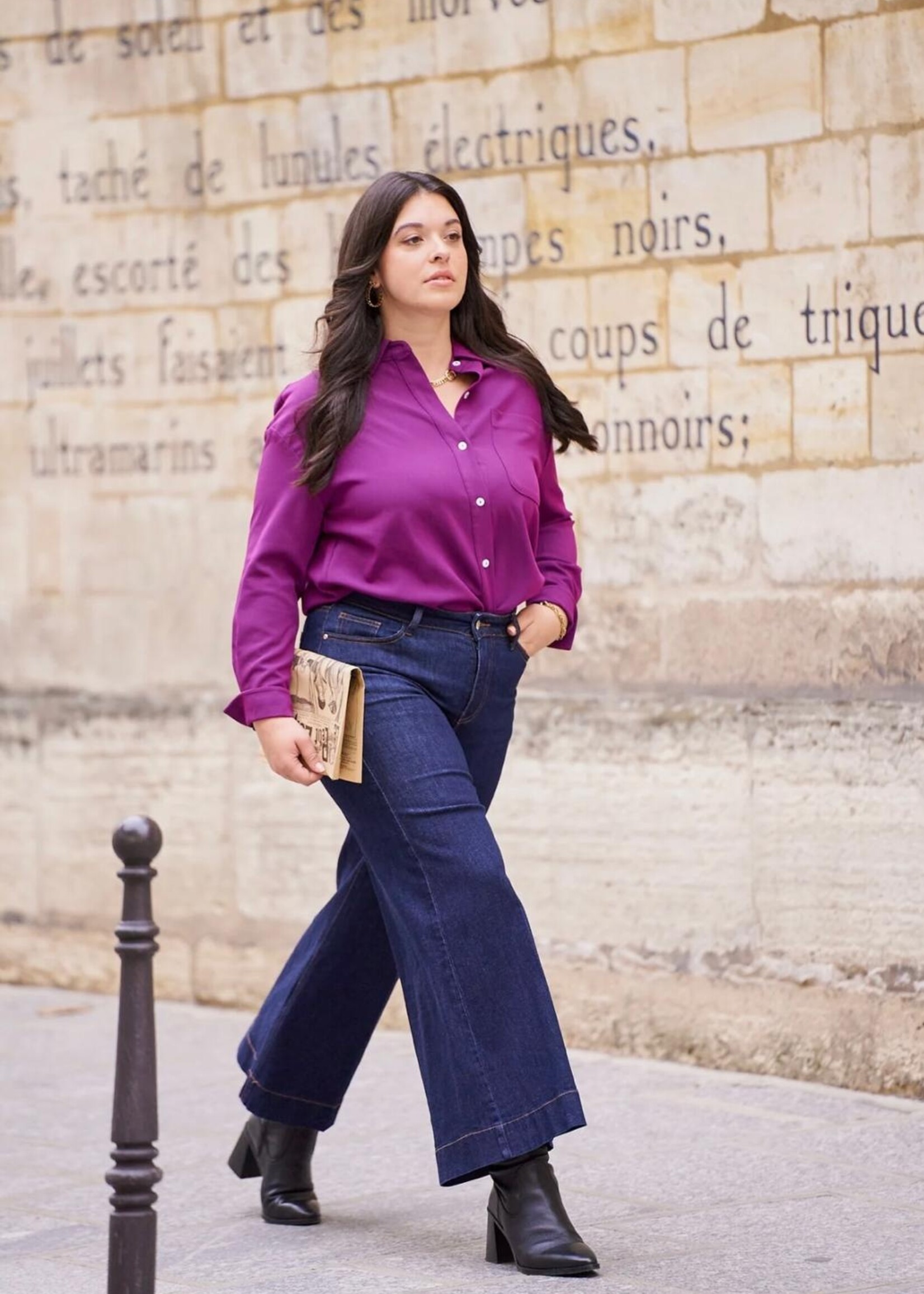 ORAIJE JEAN CHANCE CROPPED WIDE CURVY