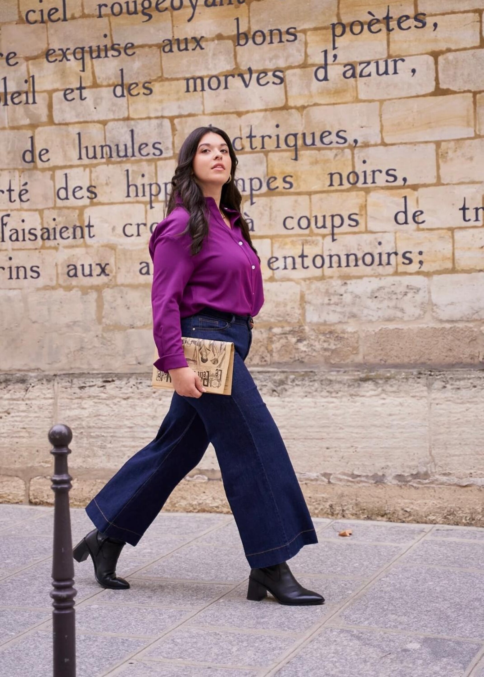 ORAIJE JEAN CHANCE CROPPED WIDE CURVY