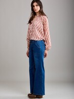 TOXIK3 TOXIK3 HOGE TAILLE FLARE BROEK MET GROTE ZAKKEN