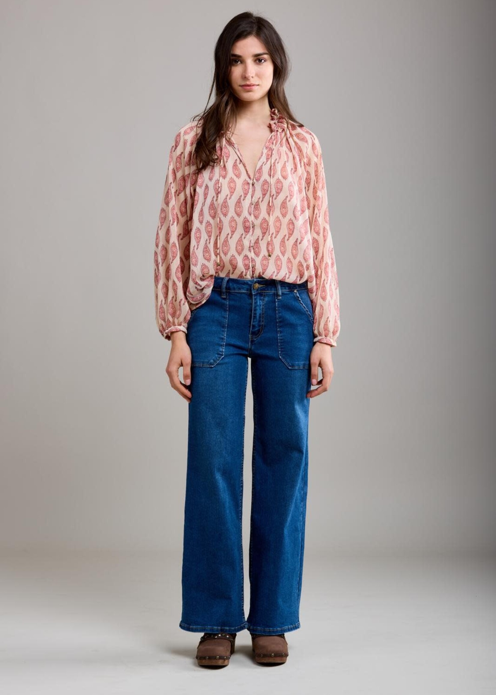 TOXIK3 TOXIK3 JEAN FLARE TAILLE HAUTE GRANDES POCHES