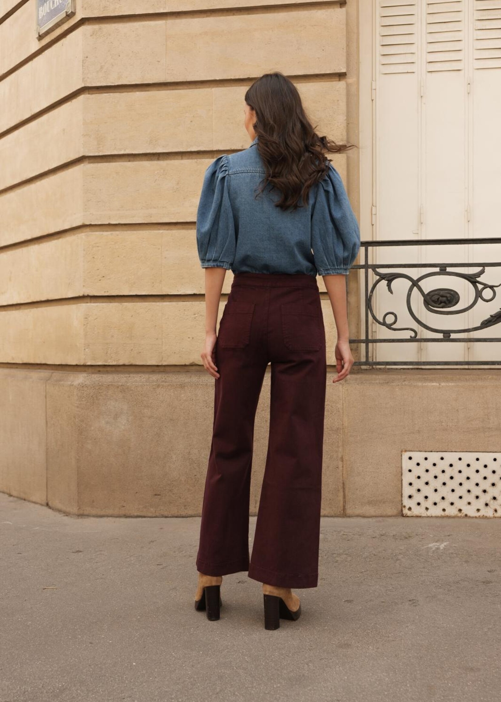 ORAIJE JEAN WIDE CROPPED VICTORINE ANKLE WIDE