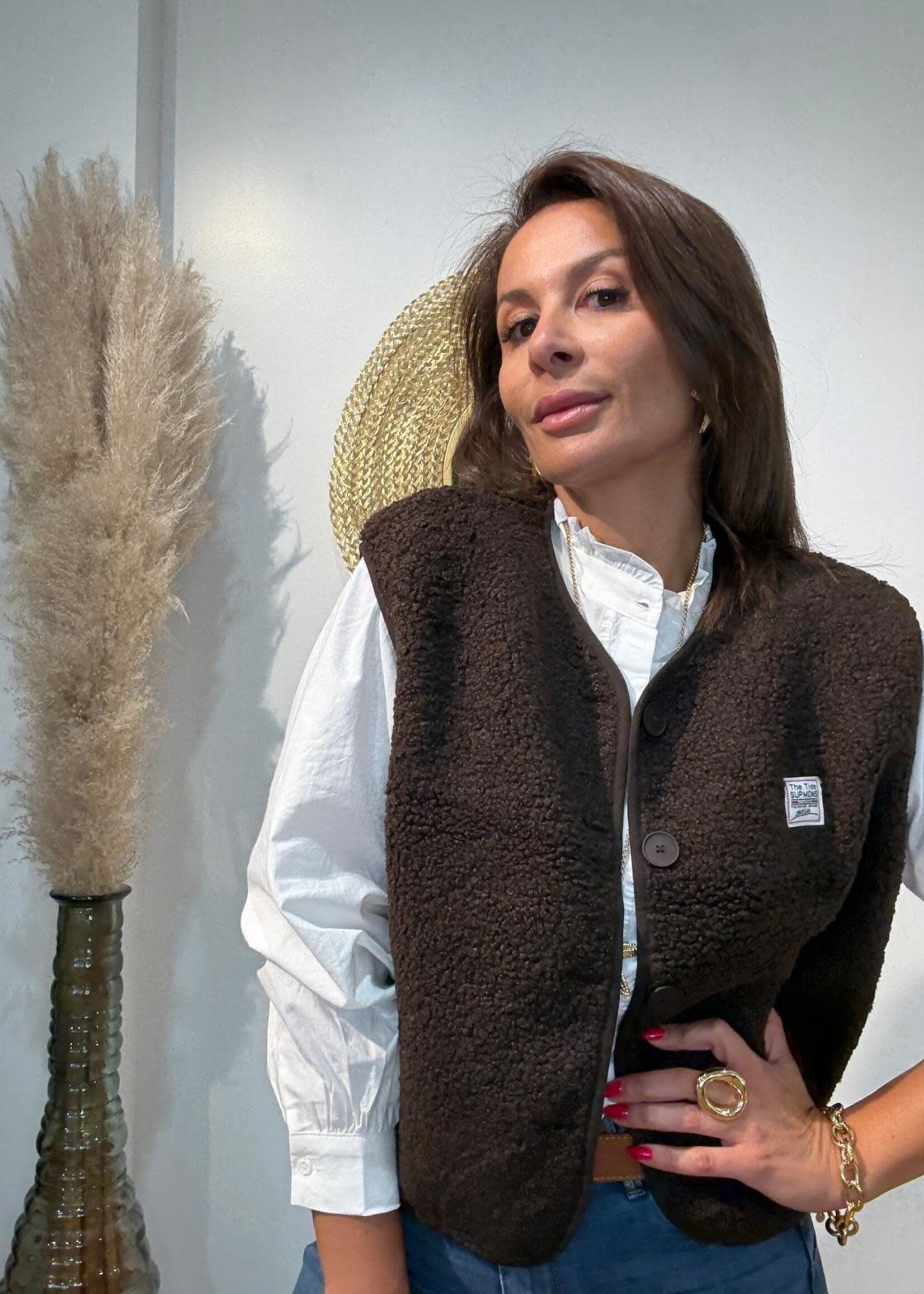 GILET MOUMOUTE A BOUTONS - AVEC ECUSSON