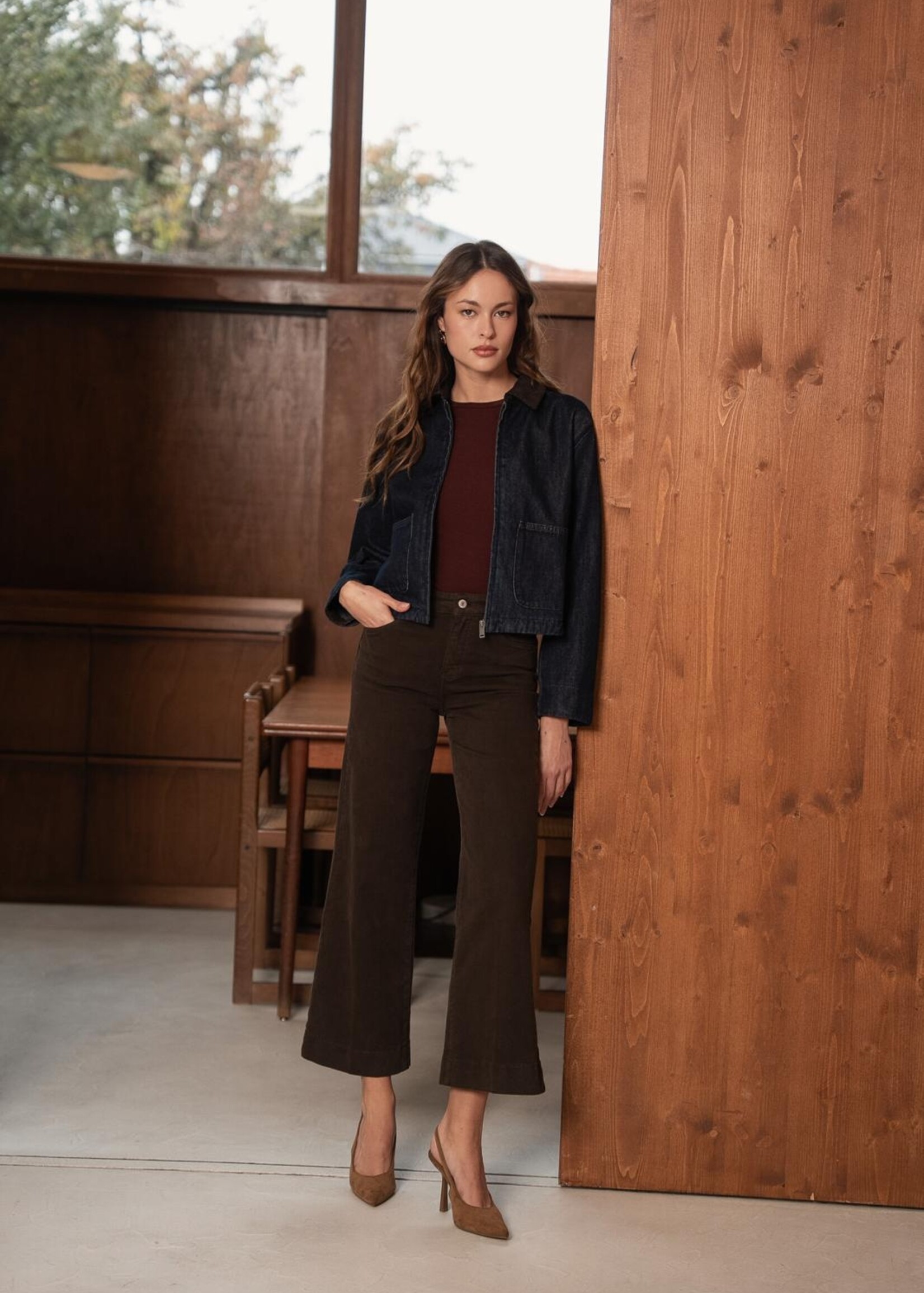 ORAIJE JEAN CROPPED WIDE LEG  VIENNA