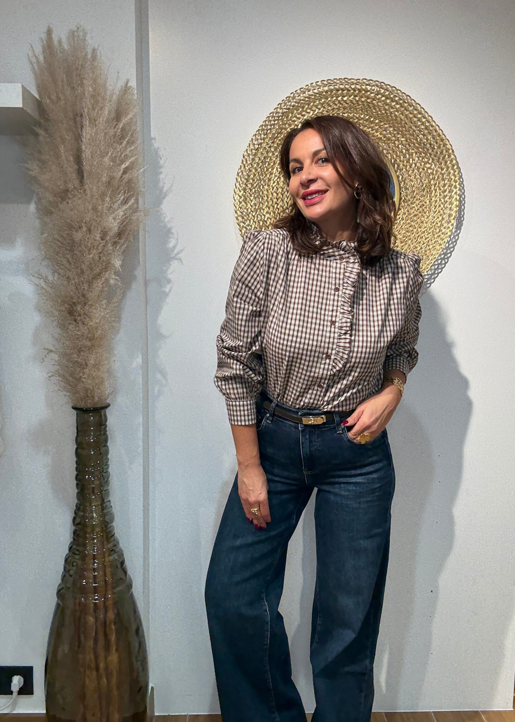 HEMD VICHY MET KRAAG