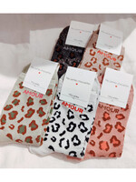Chaussettes léopard pailletées