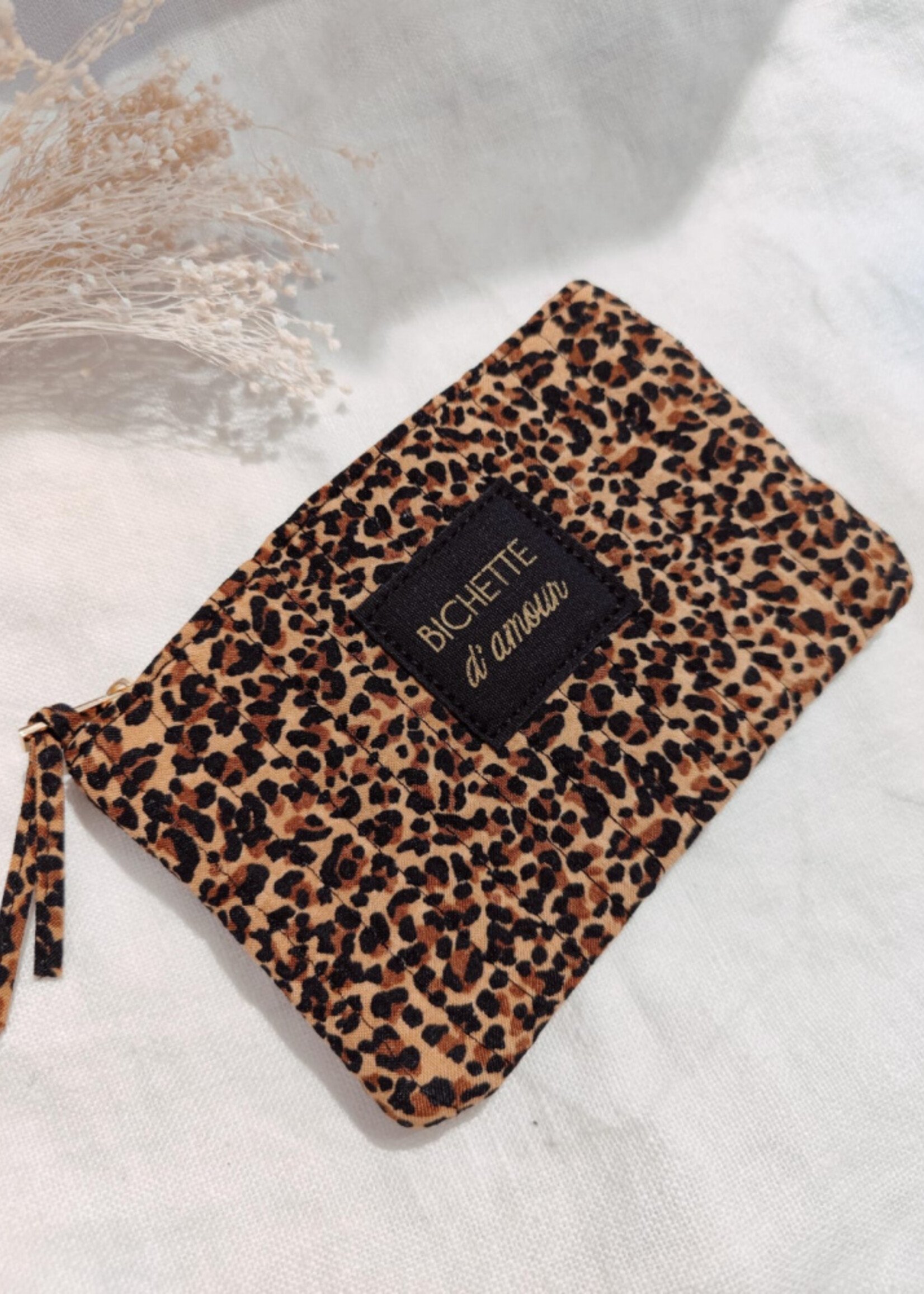 POCHETTE MESSAGE LEOPARD