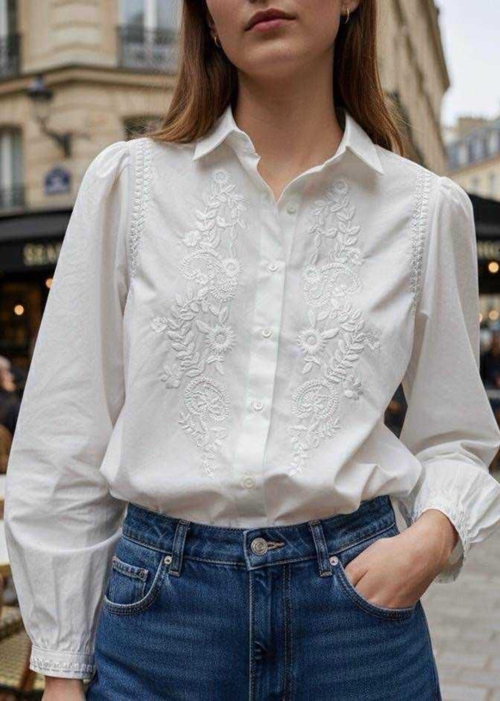 GEBRODEERD HEMD - SORAYA