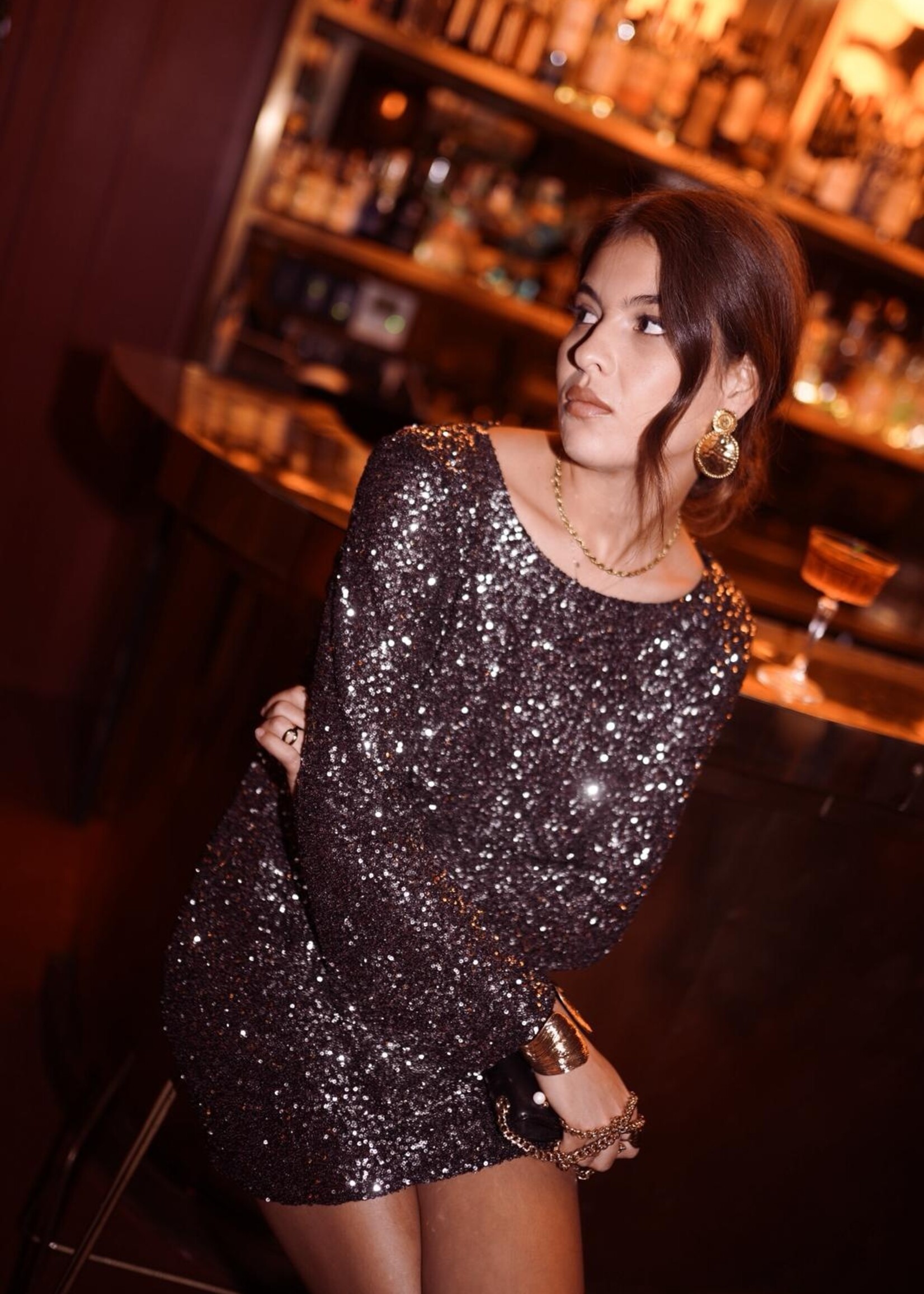 ROBE FIESTA LONGUE MANCHES