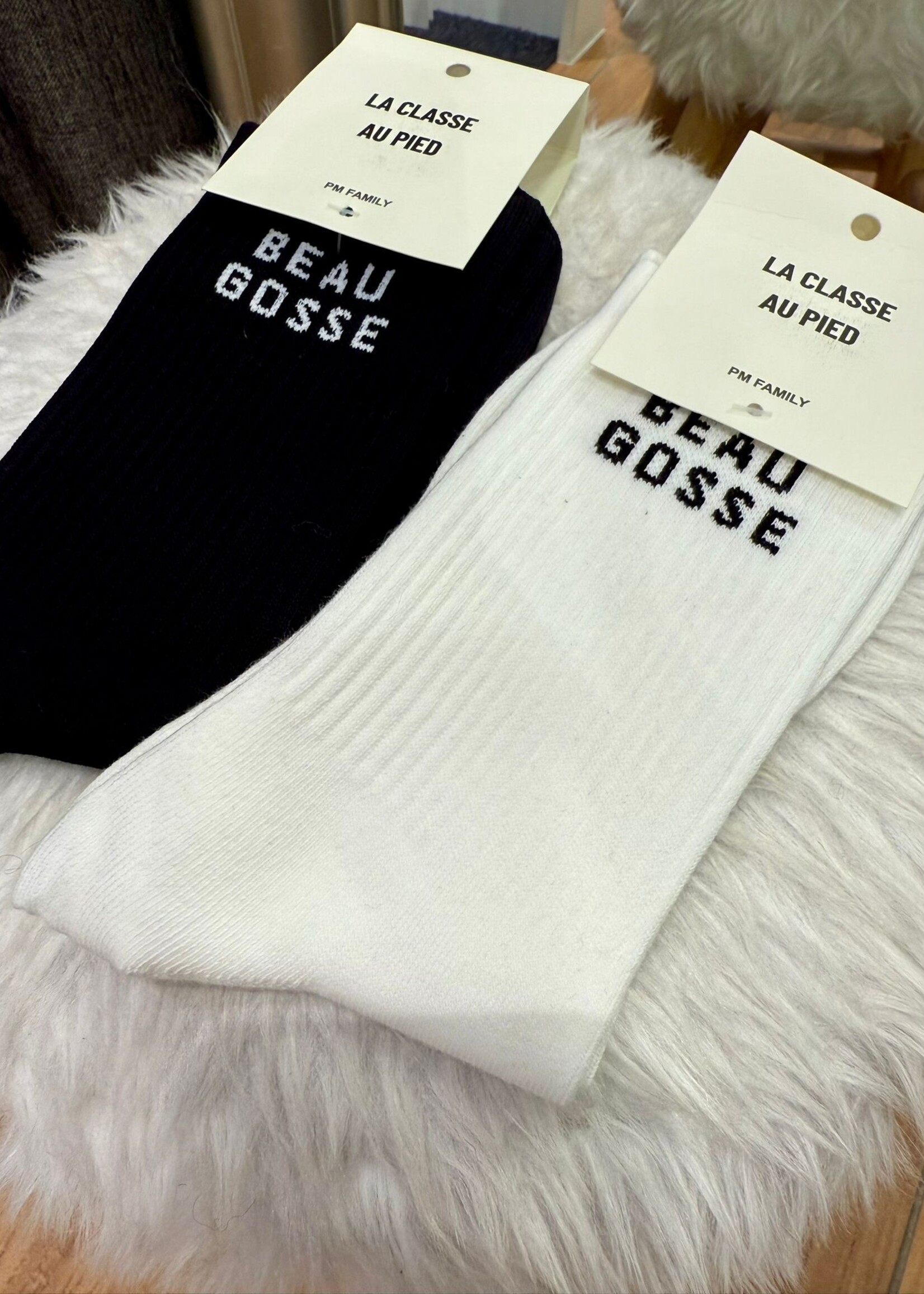 PM MÈRE & FILLE CHAUSSETTES HOMME- BEAU GOSSE