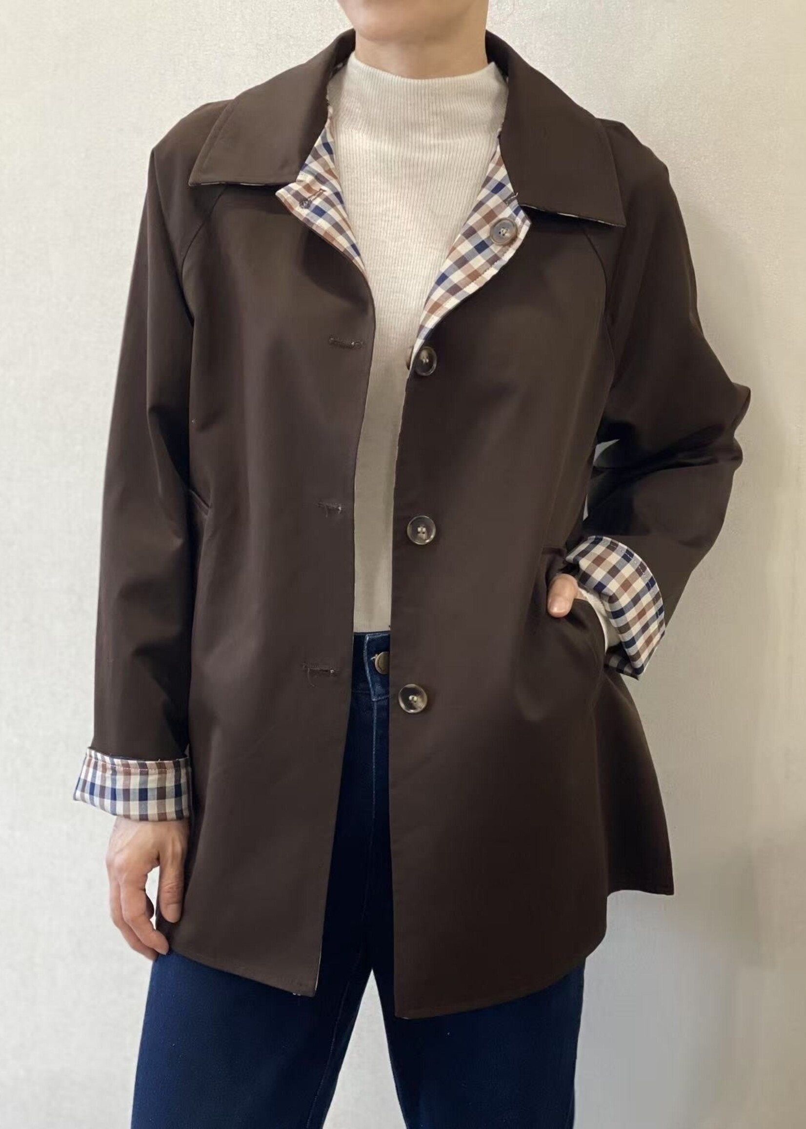 VESTE MI LONGUE - RÉVERSIBLE