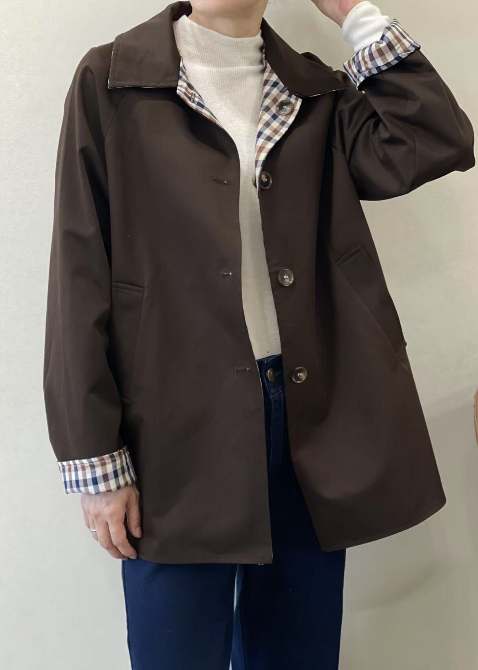 VESTE MI LONGUE - RÉVERSIBLE