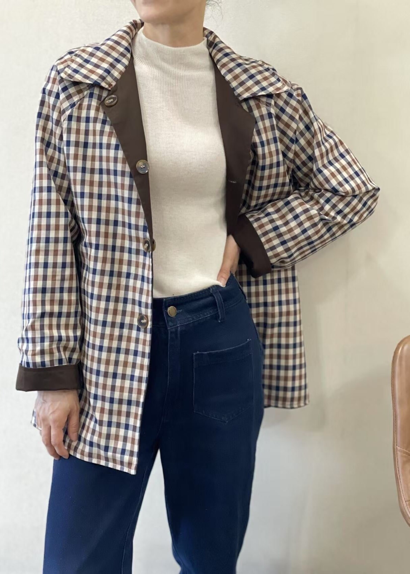 VESTE MI LONGUE - RÉVERSIBLE