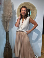 GEPLISSEERD SATIJN ROK CARMEN