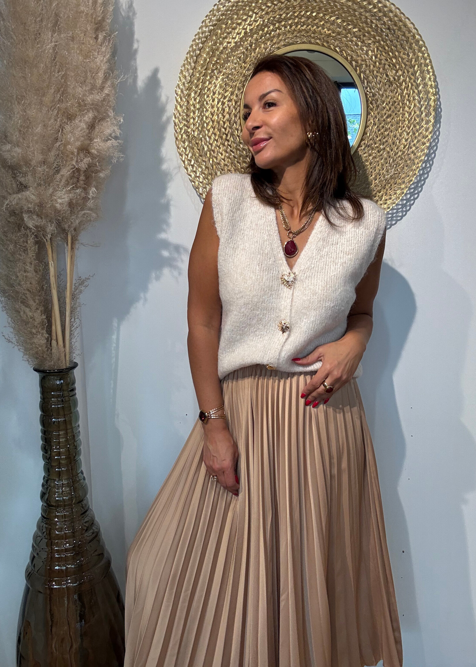 JUPE CARMEN SATIN PLISSÉE