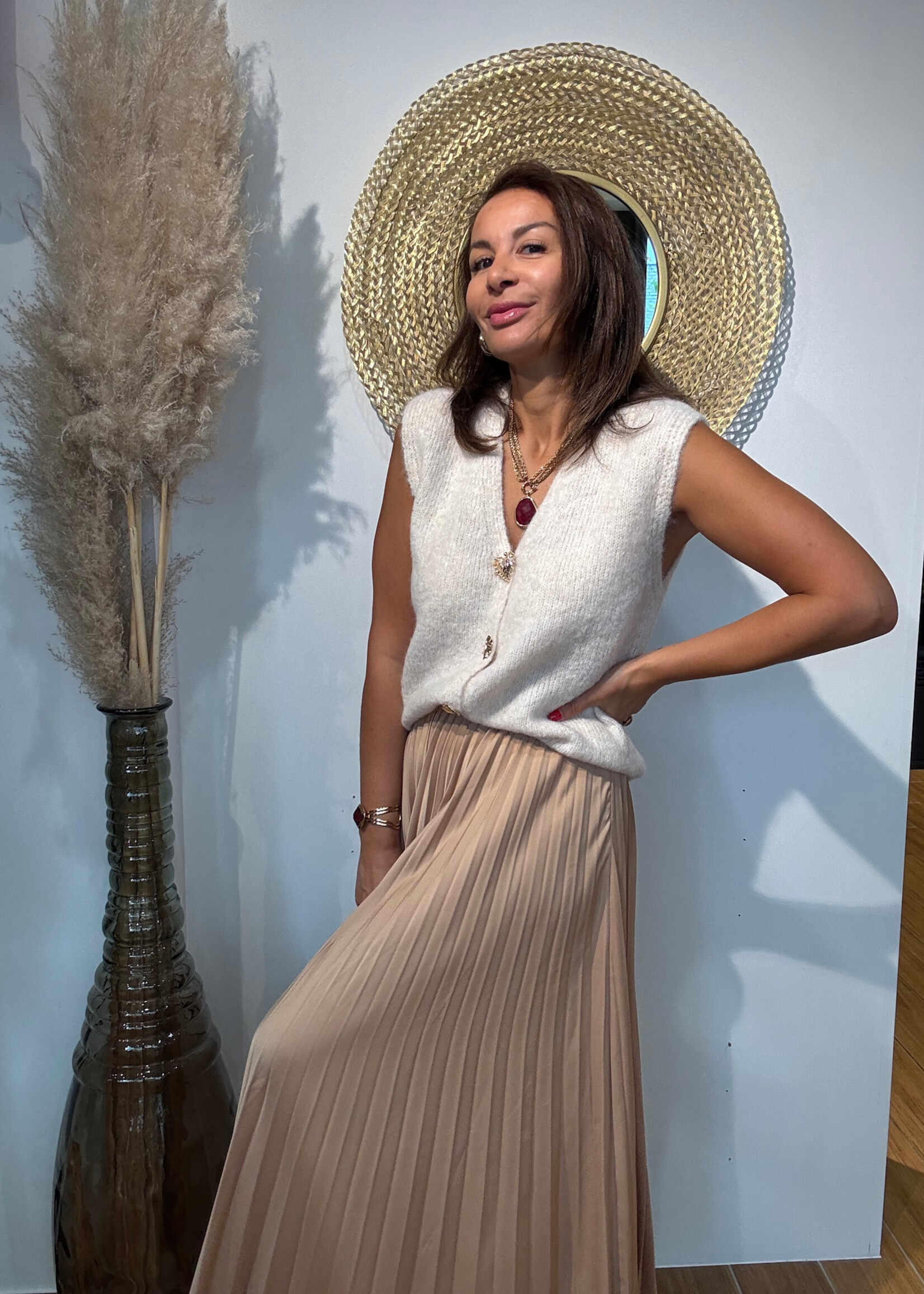 JUPE CARMEN SATIN PLISSÉE