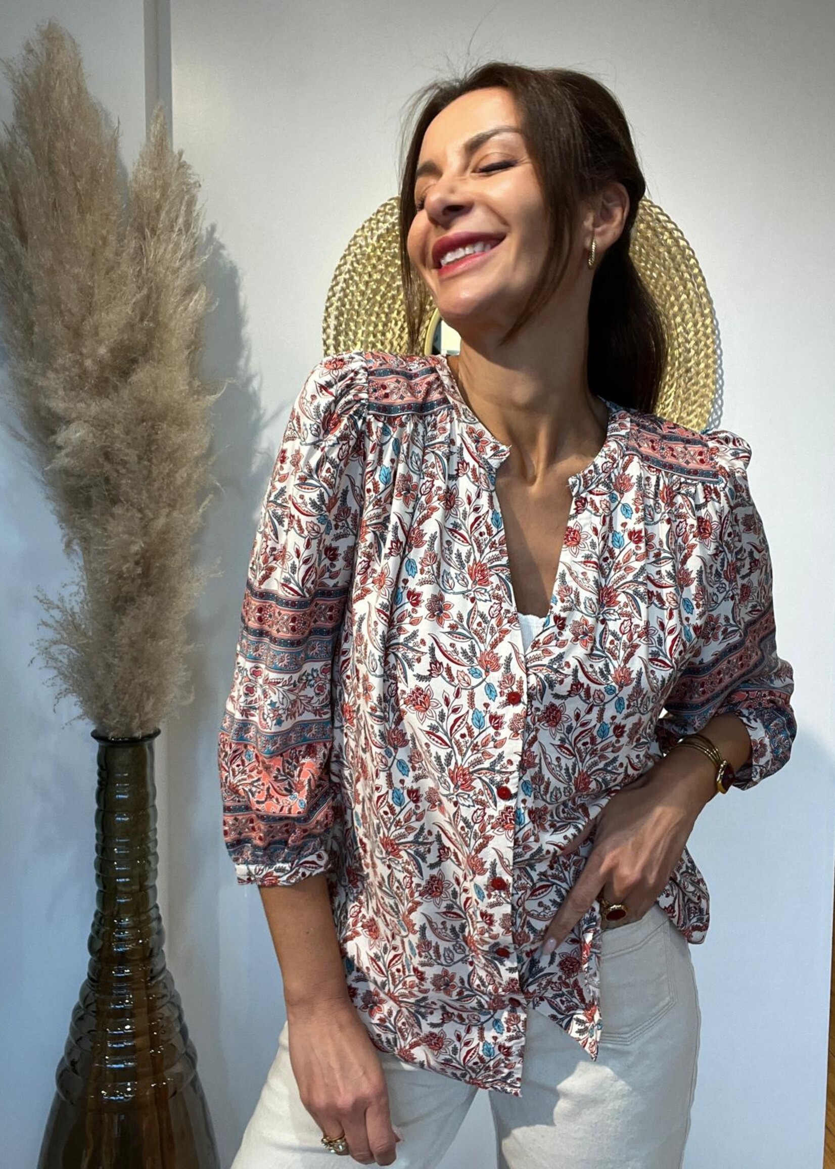 TUNIQUE A MOTIFS FLORALES