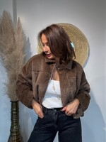 VESTE BOMBER FAUX-FUR