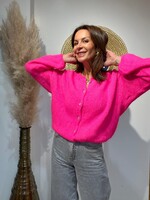 GILET COL ROND MOHAIR A BOUTONS - LOUIZA