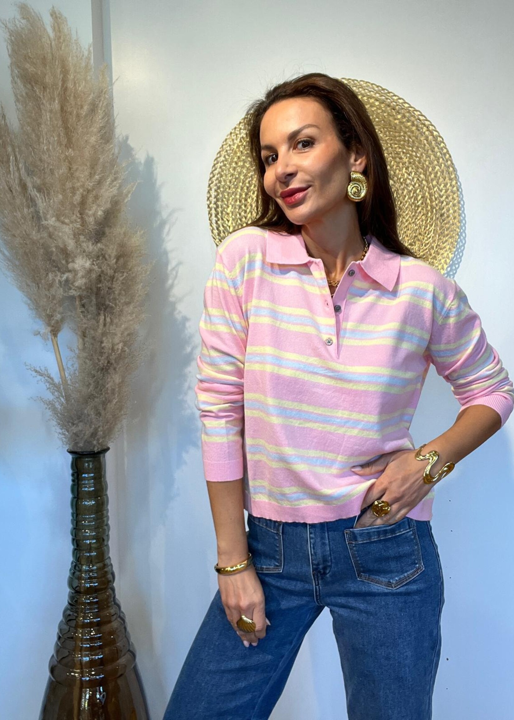 POLO LIGHT BLUE LIGNÉ - ONE SIZE