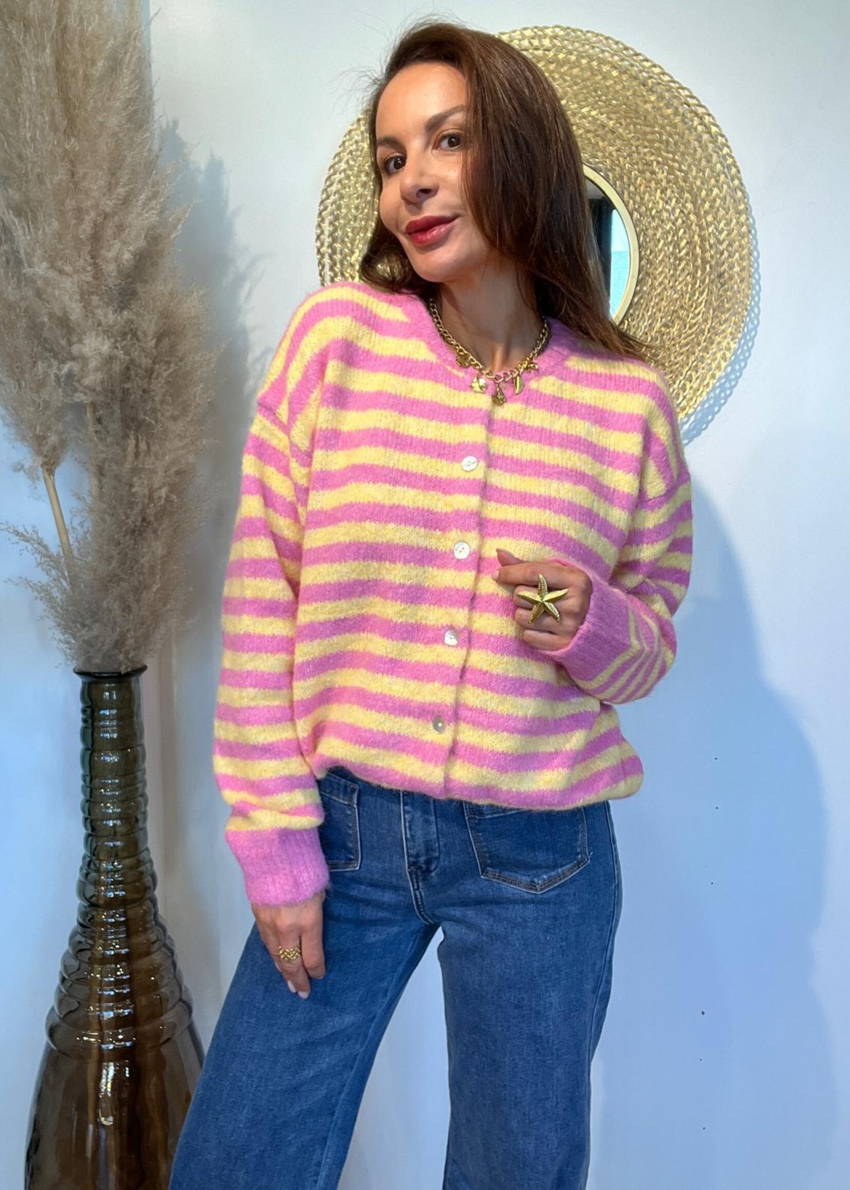 GILET CANDY LIGNÉ - ONE SIZE