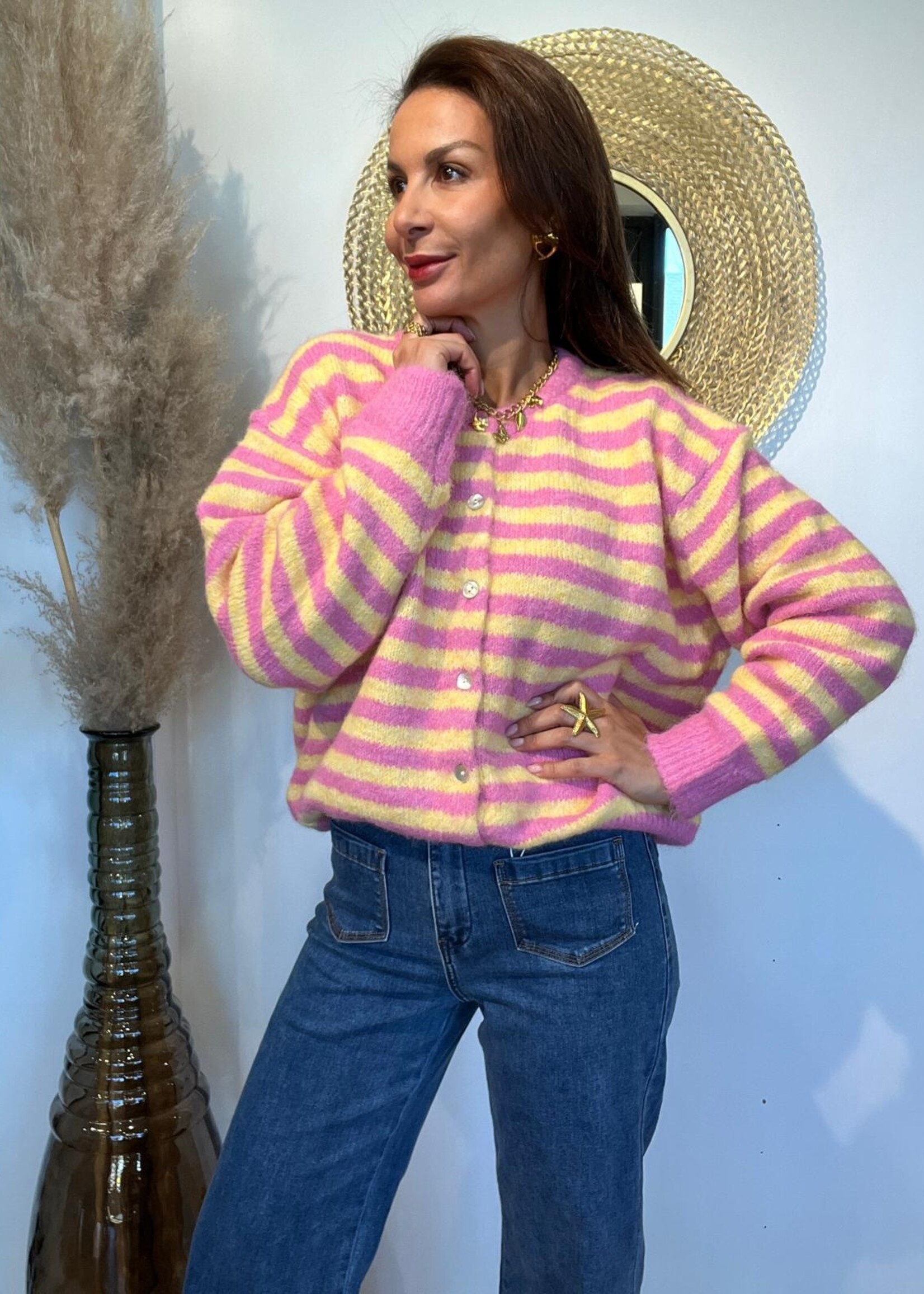 GILET CANDY LIGNÉ - ONE SIZE