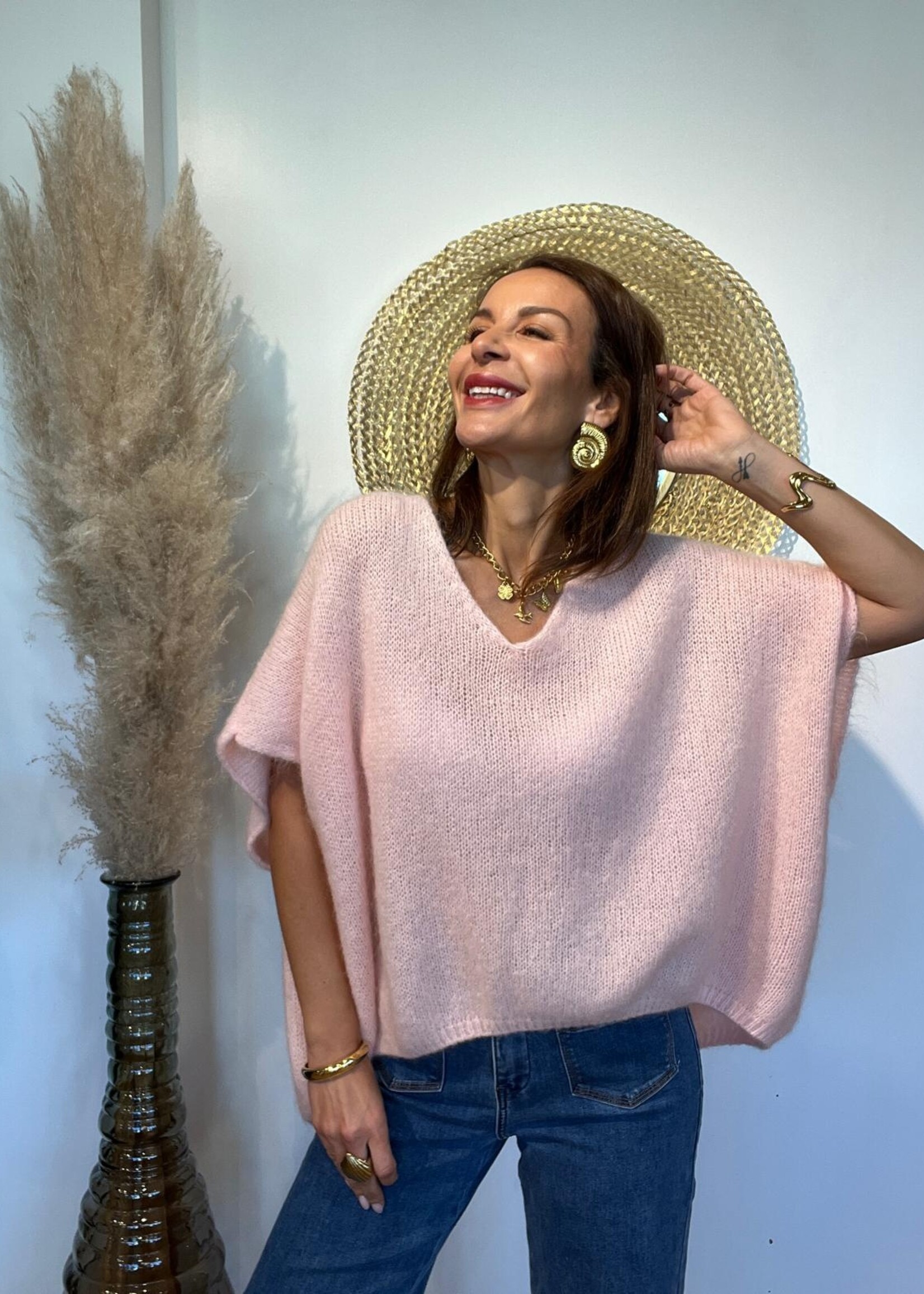 MOUWLOZE TOP MET V-HALS BELLA